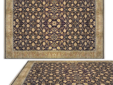  安西地毯（编号1704）3d模型 