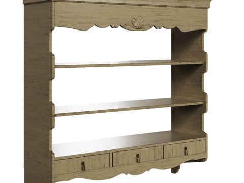  OM 经典款带壁架衣柜3d模型 