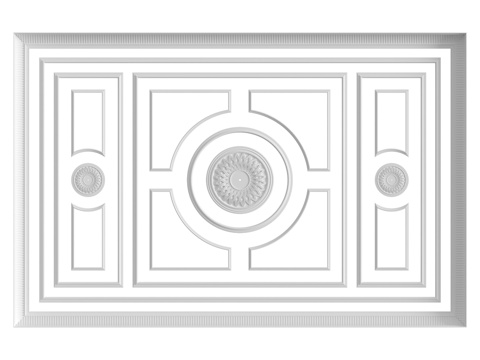  天花板构图第41号3d模型 