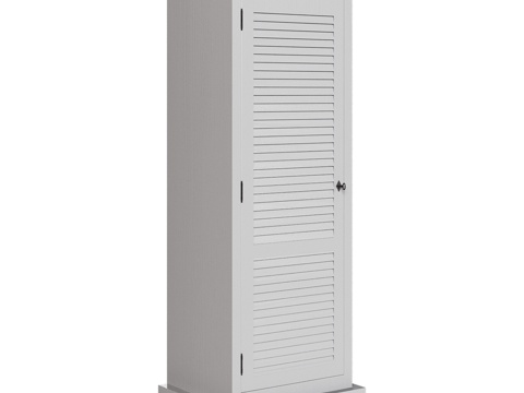  OM 单门经典款衣柜3d模型 