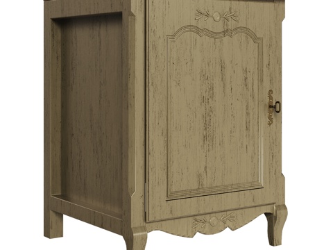  OM经典款窄型厨房柜3d模型 