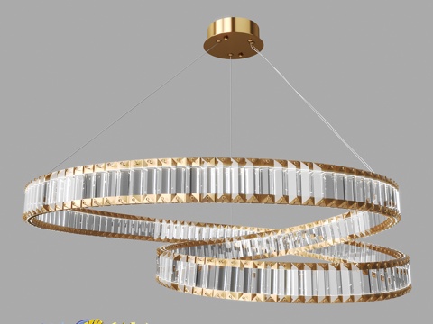  OM吊灯LussoleLSP-71233d模型 