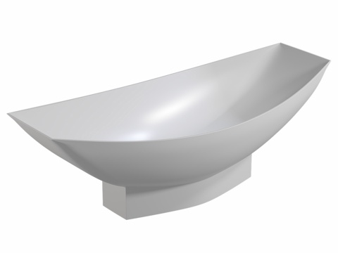  人造石浴缸 ABBER Stein AS96103d模型 