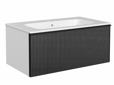  OM 带洗脸盆柜 STWORKI Levanger 80 白3d模型 