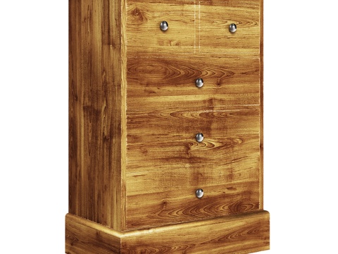  OM 五抽屉经典款梳妆台3d模型 