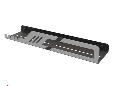  OM Shelf 赛博朋克钢制浴室置物架3d模型 