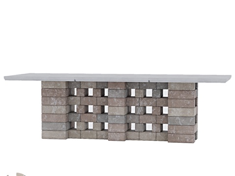 OM RocArt人造石餐桌（Magia款）3d模型