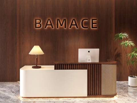  办公前台  酒店前台   餐厅前台    美容院前台3d模型 