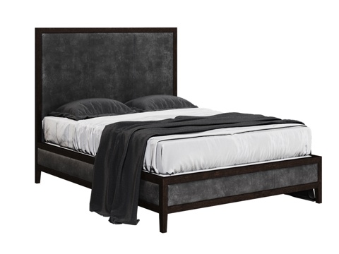  OM床160x200配软质床头板及低矮床尾板3d模型 