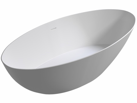  人造石浴缸 ABBER Stein AS96253d模型 