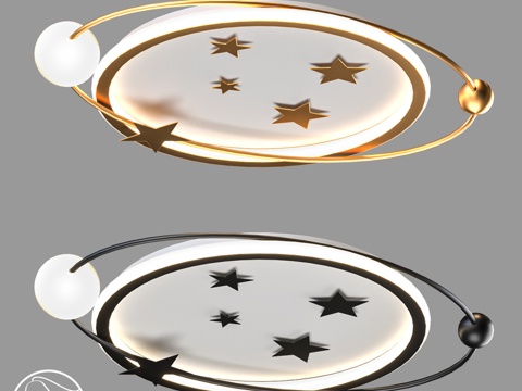  LampsShop.ru PL3216 星河吊灯3d模型 