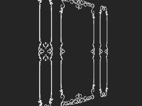  来自RosLepnina的ADELIA No. 2-3-4框3d模型 