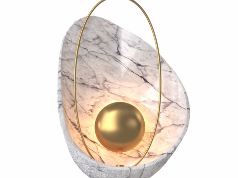  OM壁灯Delight系列珍珠白黑3d模型 