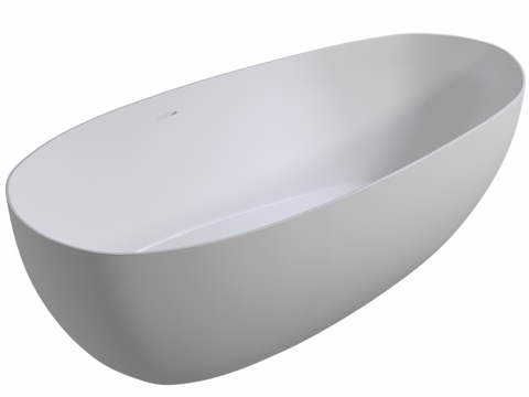  人造石浴缸 ABBER Stein AS96113d模型 