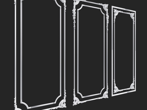  RosLepnina框架公主系列1-2-3款3d模型 