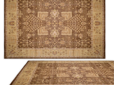  安西地毯（编号1271）3d模型 