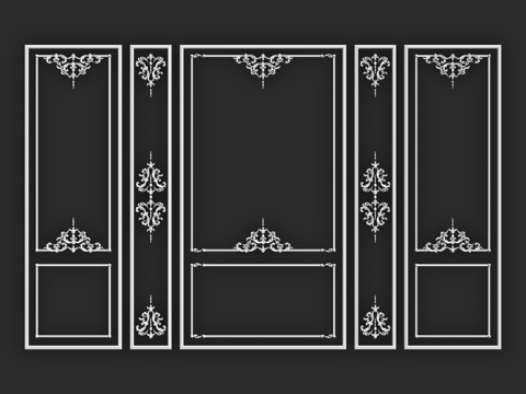  迪卡特画框-353d模型 