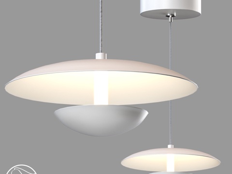  LampsShop.ru PDL2520 现代扁平吊灯3d模型 
