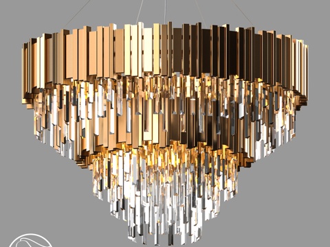  LampsShop.ru L1198 水晶吊灯 B款3d模型 