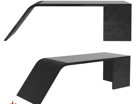  克朗科·卡迪夫总裁办公桌3d模型 