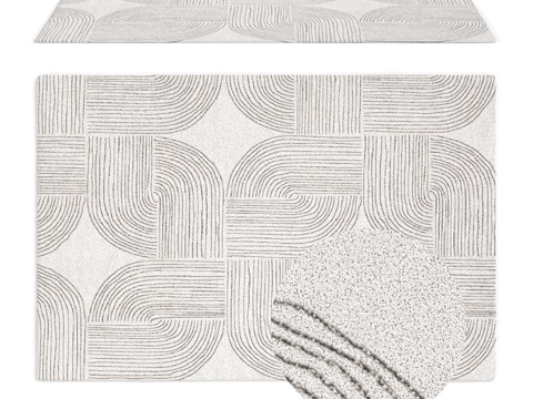  羊毛地毯 Decaro 地毯 D1000103d模型 