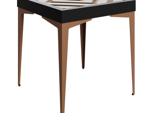 OM设计师菱形纹边桌3d模型