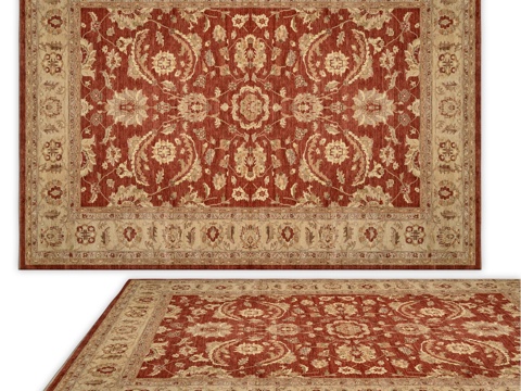  安西地毯（编号1351）3d模型 