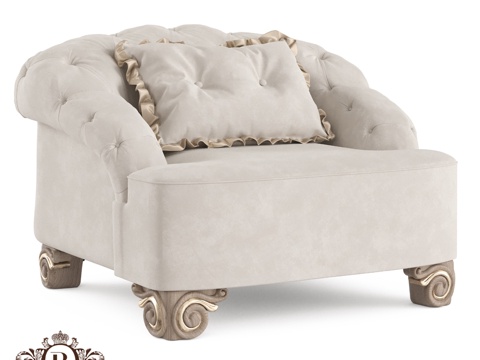  (OM) 丹尼尔·罗曼诺家居软扶手椅3d模型 