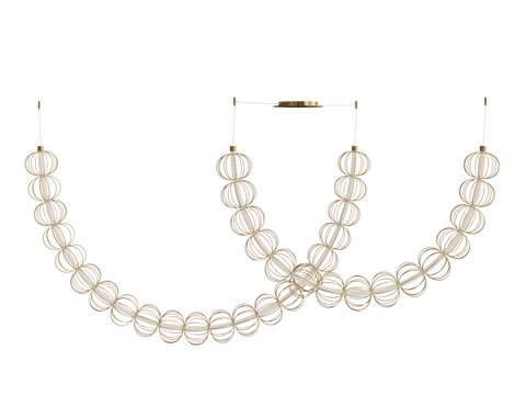  Maytoni金色笼子 MOD216PL-L55G3K-873d模型 