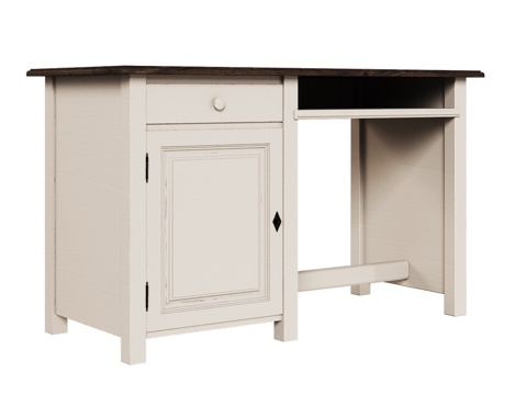  OM经典款带抽屉书桌3d模型 