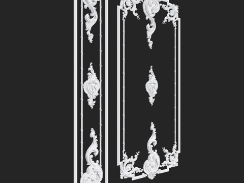  来自RosLepnina的女王系列3-4号框架3d模型 