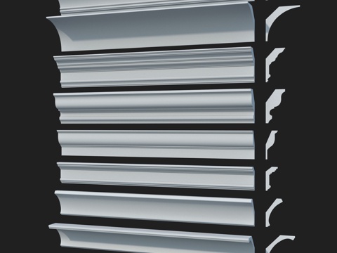  LepGrand光滑窗帘盒套装#333d模型 