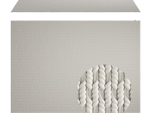  羊毛地毯 Decaro Rugs D110011 尺寸 33d模型 