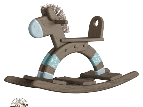  木质摇马 WOODYCREW3d模型 