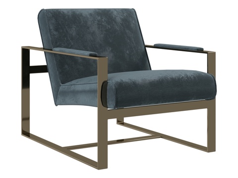  OM扶手椅钢架座阁楼风格3d模型 