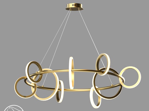  LampsShop.ru L1745 链环吊灯3d模型 