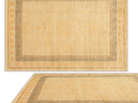  安西地毯（编号2445）3d模型3d模型 