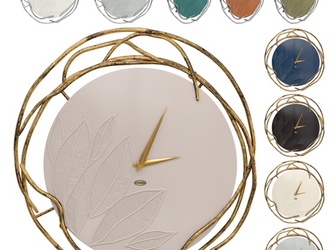  壁钟 艺术色彩款3d模型 