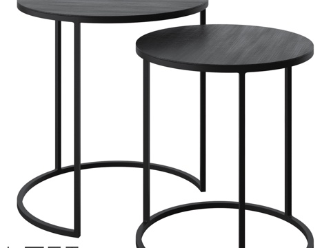  LoftDesigne 6032款咖啡桌套装3d模型 