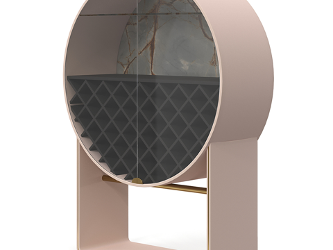  现代简约装饰柜 装饰柜 酒柜 边柜 矮柜3d模型 
