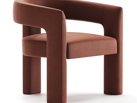  OM扶手椅Iris开放款3d模型 