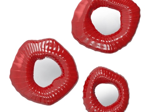  OM. 不规则陶瓷镜框镜组3d模型 