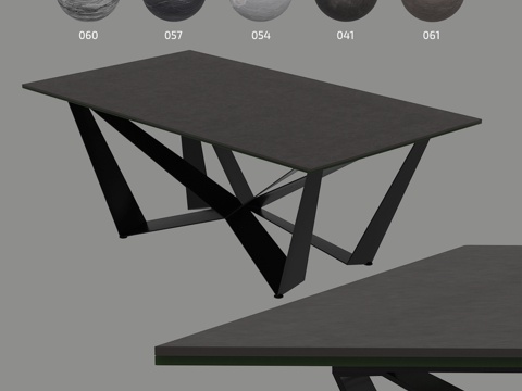  餐桌 CERAGLASS CGP-055_H3d模型 
