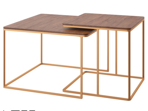  LoftDesigne 61702款咖啡桌套装3d模型 