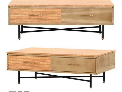  咖啡桌 LoftDesigne 6709 型号3d模型 