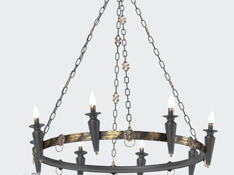  水晶吊灯 Lyon RS121 83d模型 