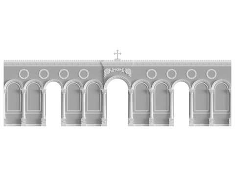  圣像屏风2号3d模型 