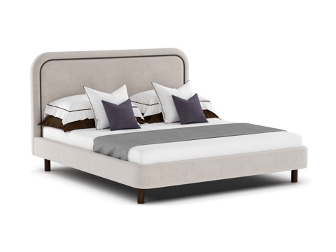  带腿OM Lucas床 180х2003d模型 