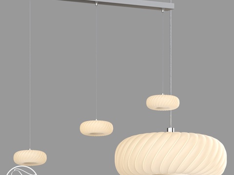  LampsShop.ru L1828 沙色吹制吊灯3d模型 