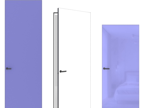  OM 隐形绘画门 INVISIBLE DOORS 木质3d模型 